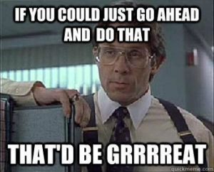 Smarmy sales manager